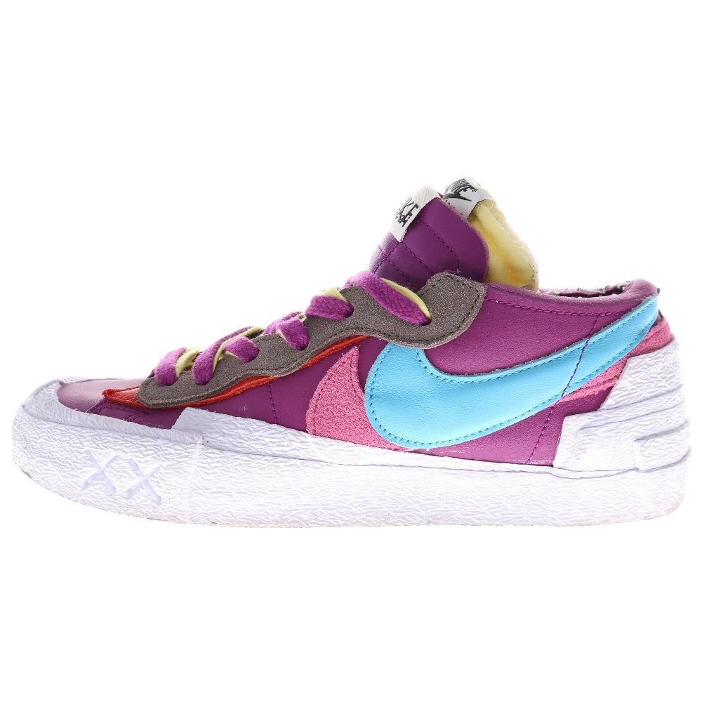 NIKE(ナイキ) ×sacai ×KAWS BLAZER LOW サカイ カウズ ブレーザー ローカットスニーカー パープル US10/28cm DM7901-500