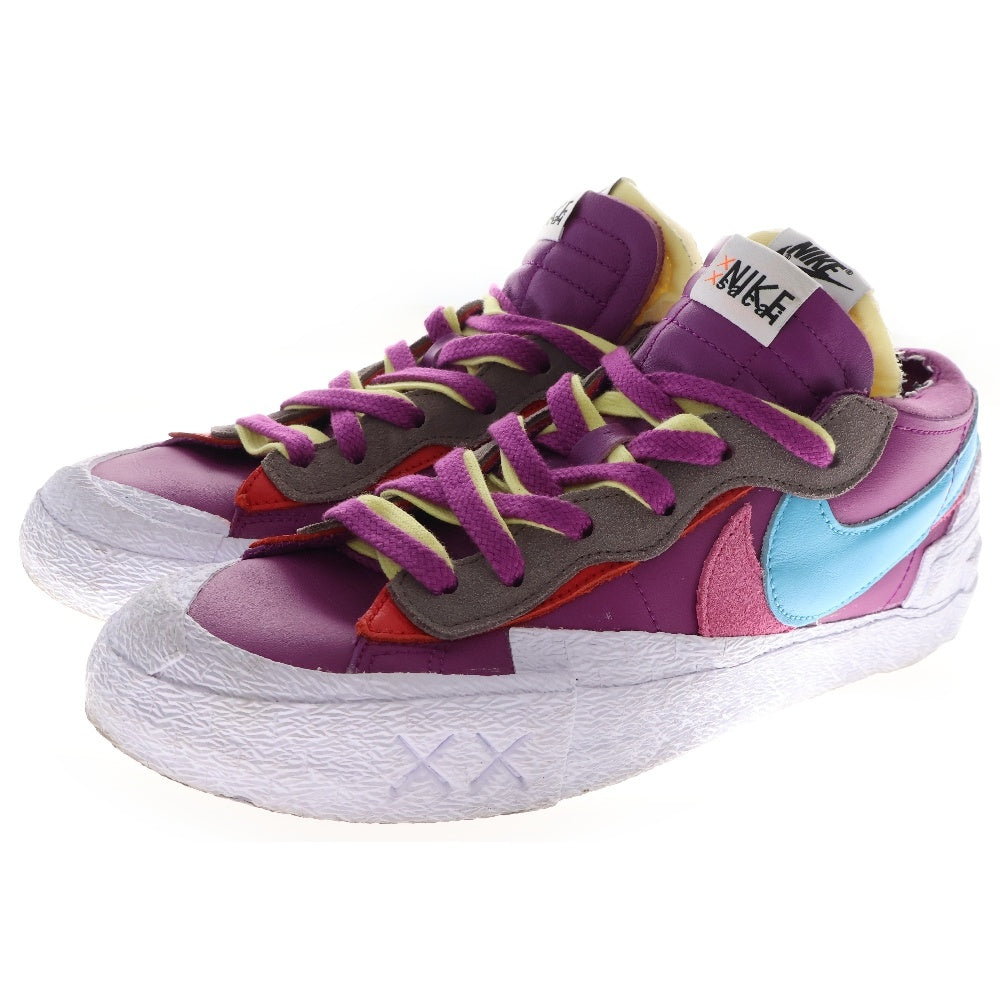 NIKE(ナイキ) ×sacai ×KAWS BLAZER LOW サカイ カウズ ブレーザー ローカットスニーカー パープル US10/28cm DM7901-500