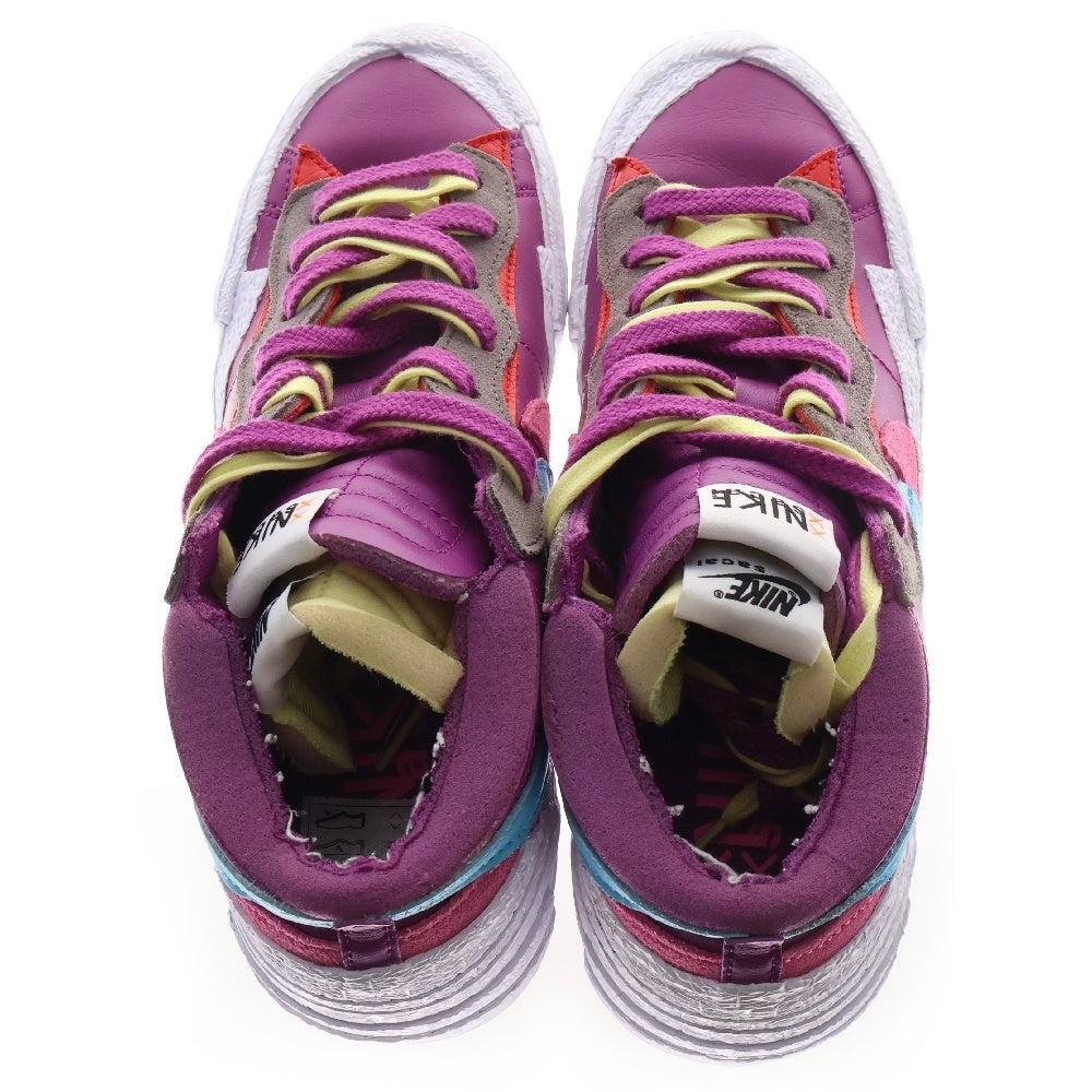 NIKE(ナイキ) ×sacai ×KAWS BLAZER LOW サカイ カウズ ブレーザー ローカットスニーカー パープル US10/28cm DM7901-500