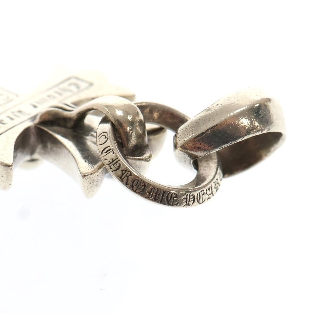 CHROME HEARTS(クロムハーツ) CH CRS SML W/BALE Wベイル スモールCHクロス ペンダントトップ シルバー BCA218
