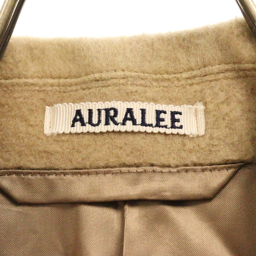 AURALEE(オーラリー) 21AW WOOL CASHMERE JACQUARD MELTON CHESTERFIELD COAT ウールカシミア チェスターコート ベージュ A21AC01JM