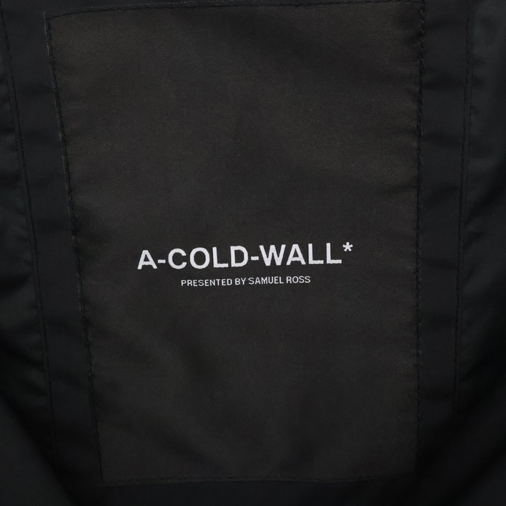 A-COLD-WALL(アコールドウォール) Grisdale Storm Tech Jacket ストーム テック ロゴプリント ジップアップ ジャケット ブラック