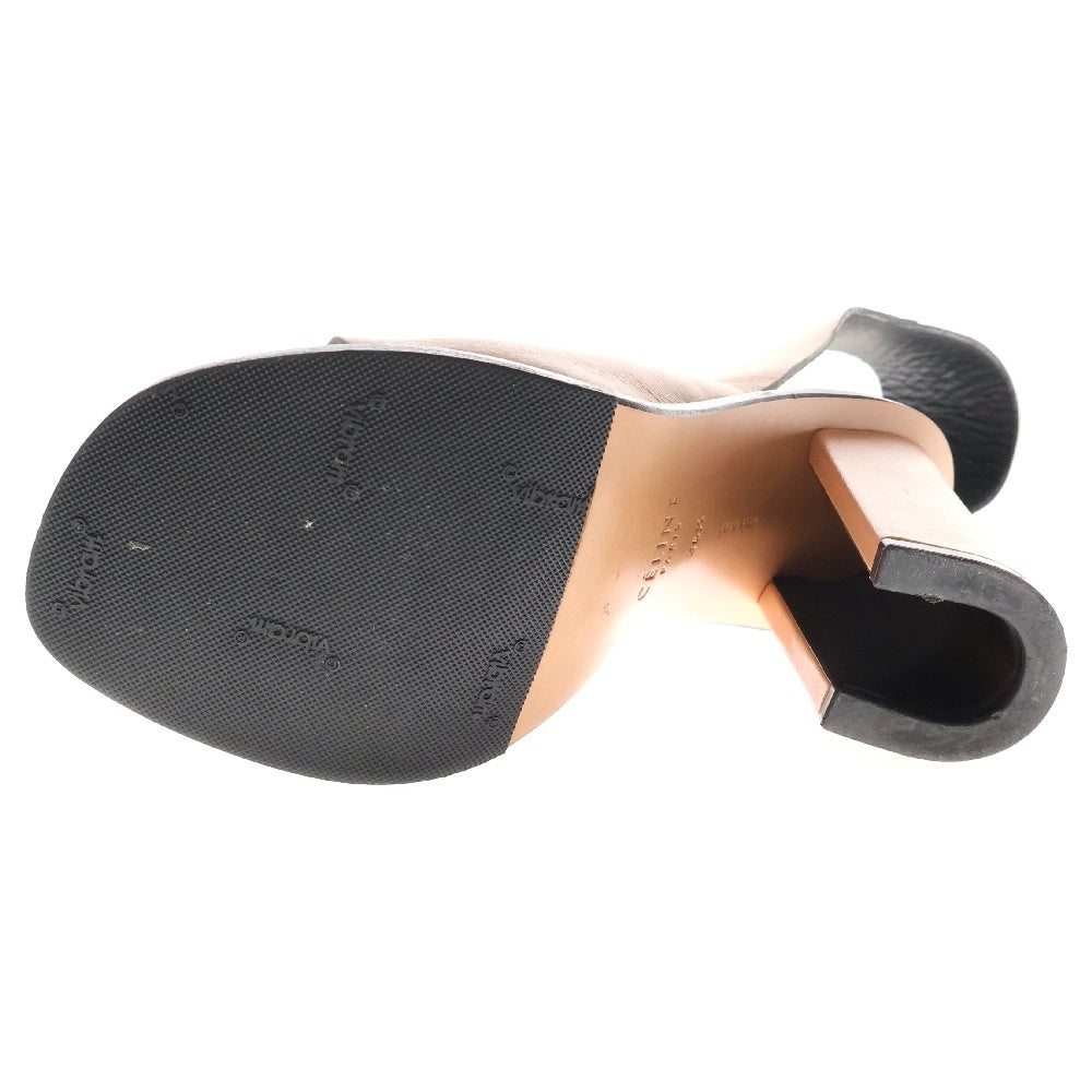 CELINE(セリーヌ) フィービー期 アンクルベルテッド ヒール パンプス ベージュ レディース