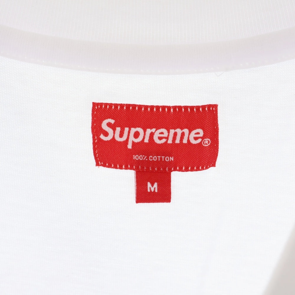 SUPREME(シュプリーム) 21SS Old English Rhinestone S/S Top オールドイングリッシュ 刺繍 ラインストーン 半袖Tシャツ カットソー ホワイト