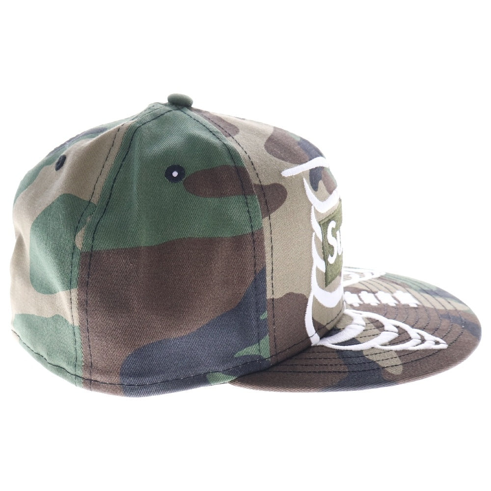 SUPREME(シュプリーム) 25SS ×NEW ERA Bones Box Logo Cap ニューエラ ボーンズ ボックスロゴ ベースボールキャップ カモフラ カーキ