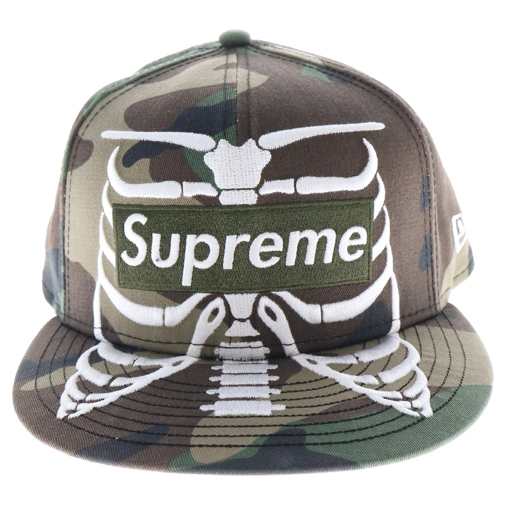 SUPREME(シュプリーム) 25SS ×NEW ERA Bones Box Logo Cap ニューエラ ボーンズ ボックスロゴ ベースボールキャップ カモフラ カーキ