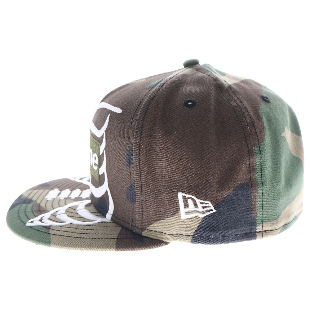 SUPREME(シュプリーム) 25SS ×NEW ERA Bones Box Logo Cap ニューエラ ボーンズ ボックスロゴ ベースボールキャップ カモフラ カーキ