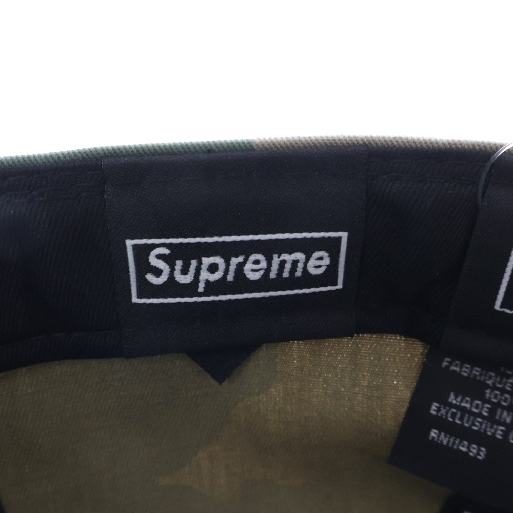 SUPREME(シュプリーム) 25SS ×NEW ERA Bones Box Logo Cap ニューエラ ボーンズ ボックスロゴ ベースボールキャップ カモフラ カーキ