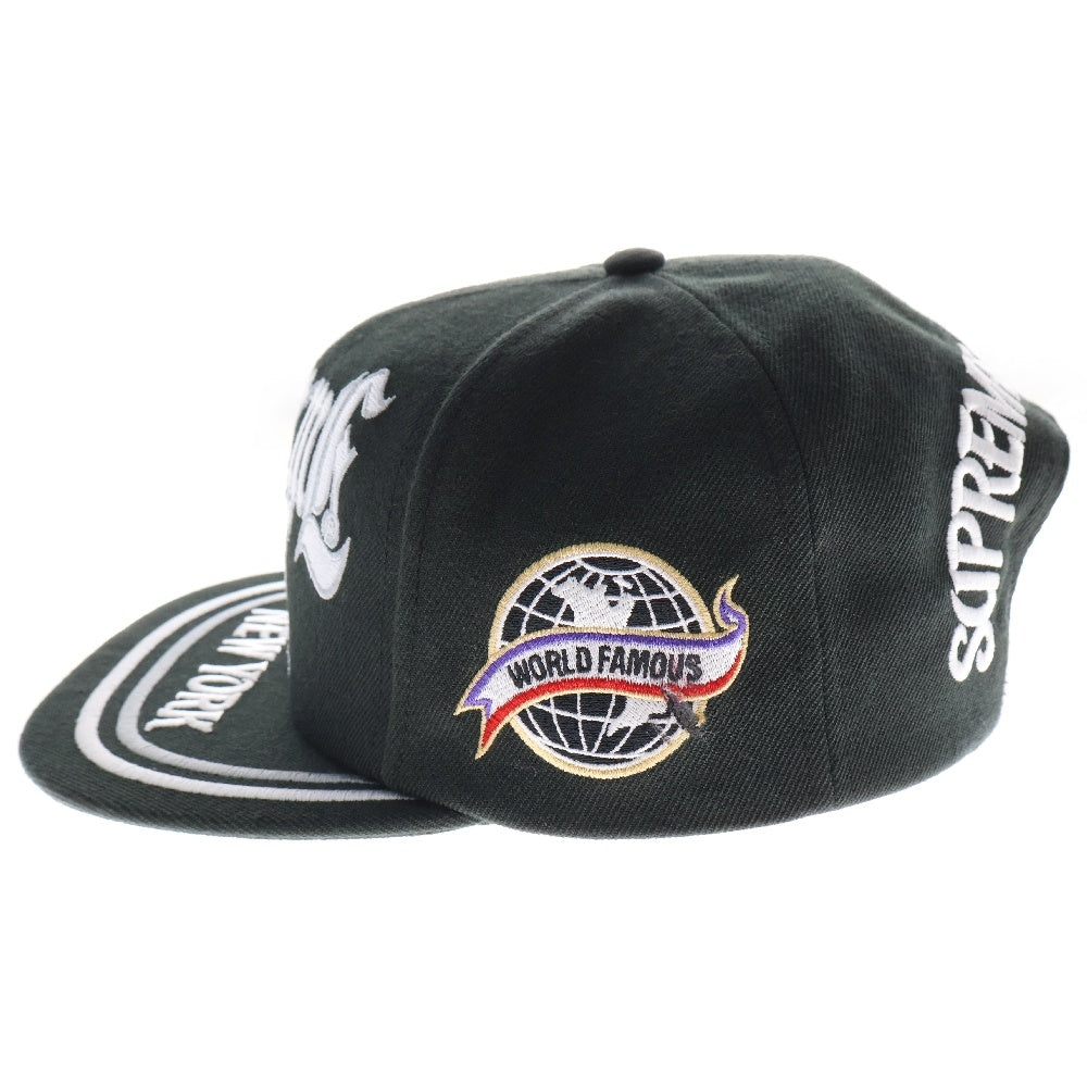 SUPREME(シュプリーム) 25SS New York 6 Panel Cap ニューヨーク 6パネル ベースボールキャップ 帽子 ブラック