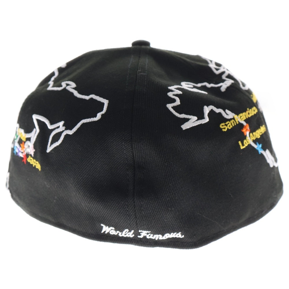 SUPREME(シュプリーム) 23AW ×NEW ERA Worldwide Box Logo Cap ニューエラ ワールドワイド ボックスロゴ ベースボールキャップ 帽子 ブラック