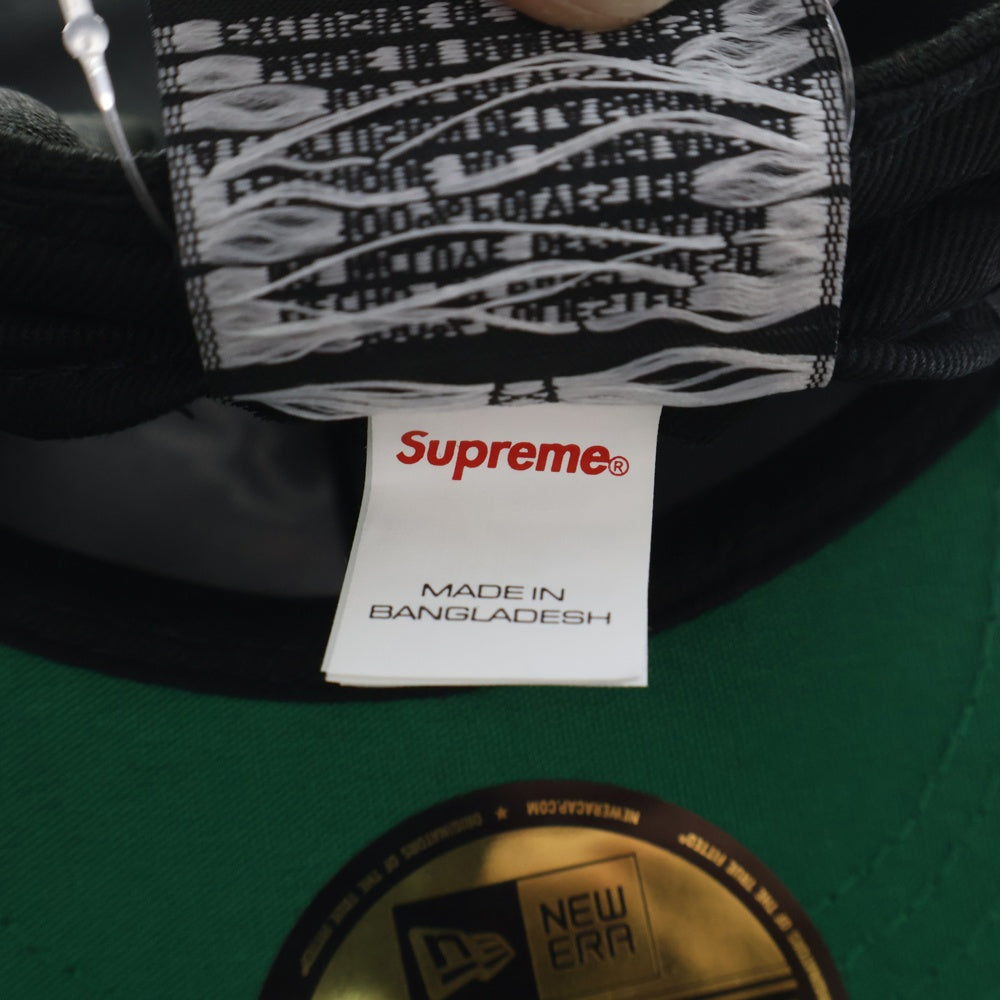 SUPREME(シュプリーム) 23AW ×NEW ERA Worldwide Box Logo Cap ニューエラ ワールドワイド ボックスロゴ ベースボールキャップ 帽子 ブラック