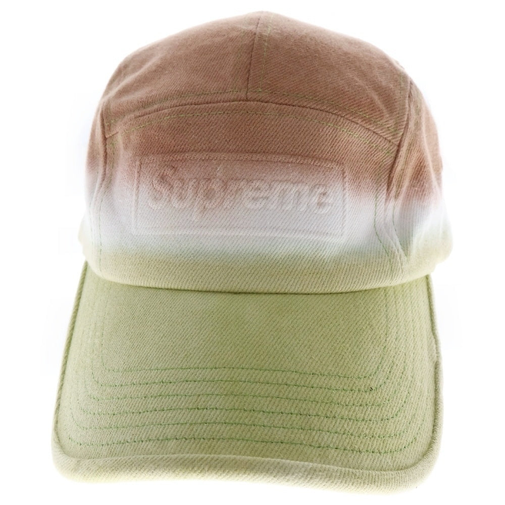 SUPREME(シュプリーム) 20SS Embossed Denim Camp Cap エンボスド デニムキャンプキャップ 帽子 イエロー/オレンジ