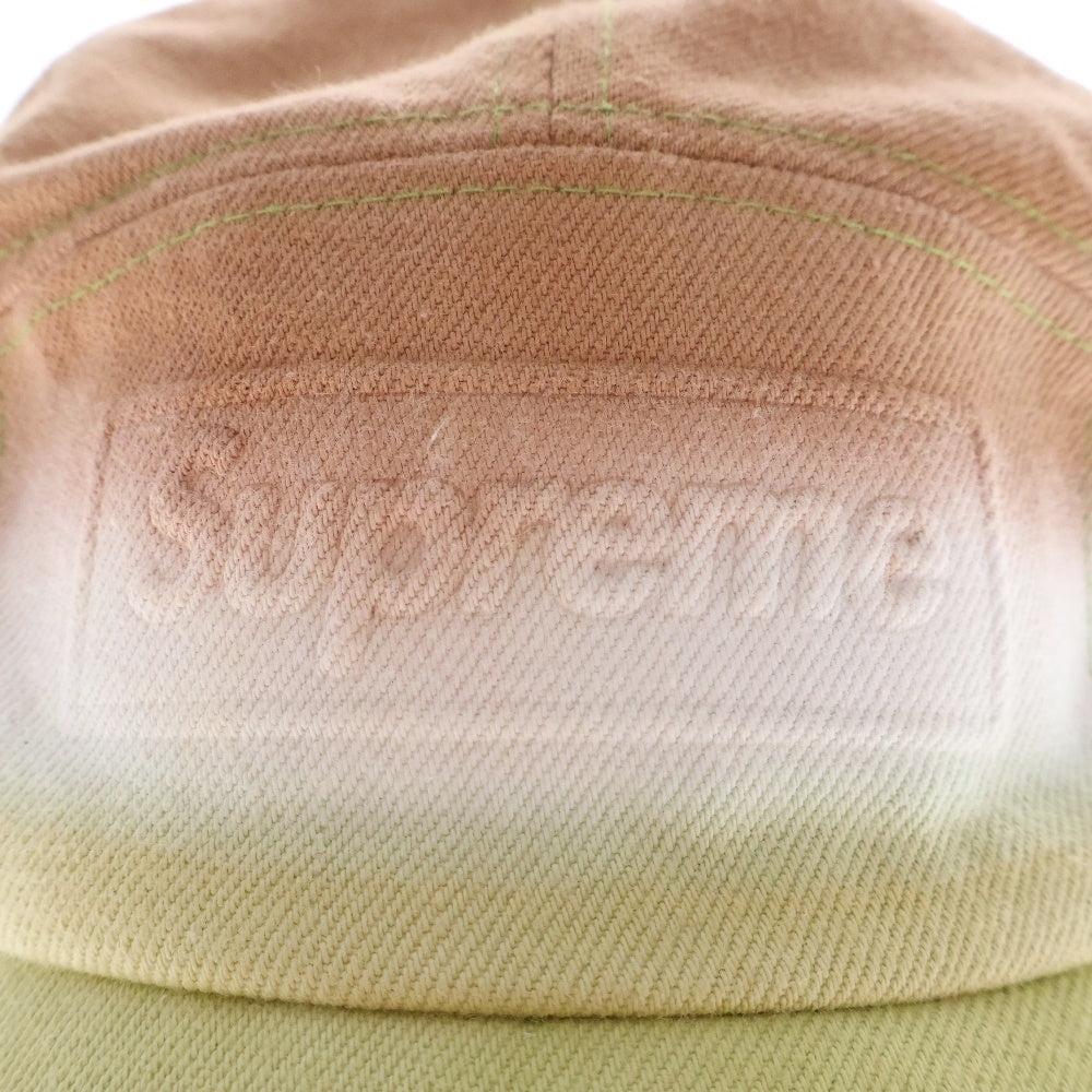 SUPREME(シュプリーム) 20SS Embossed Denim Camp Cap エンボスド デニムキャンプキャップ 帽子 イエロー/オレンジ