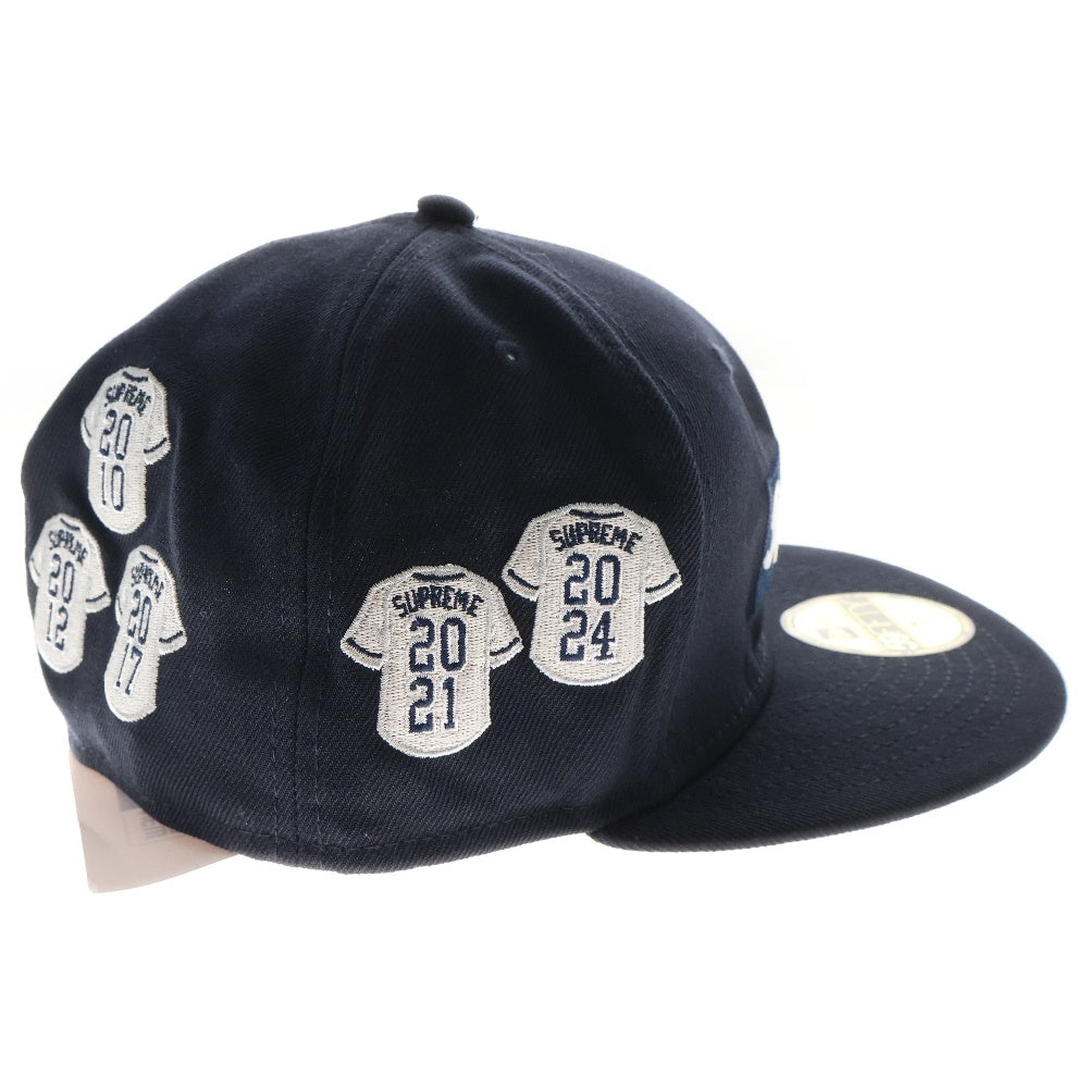 SUPREME(シュプリーム) 24AW Jerseys Box Logo New Era Cap ジャージーズボックスロゴニューエラキャップ 帽子 ネイビー