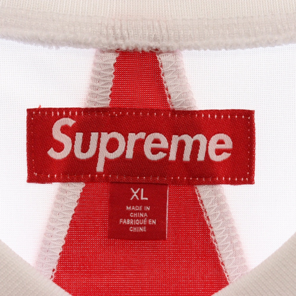 SUPREME(シュプリーム) 24AW Star Football Jersey スターフットボール ジャージ 半袖Tシャツ ホワイト/レッド