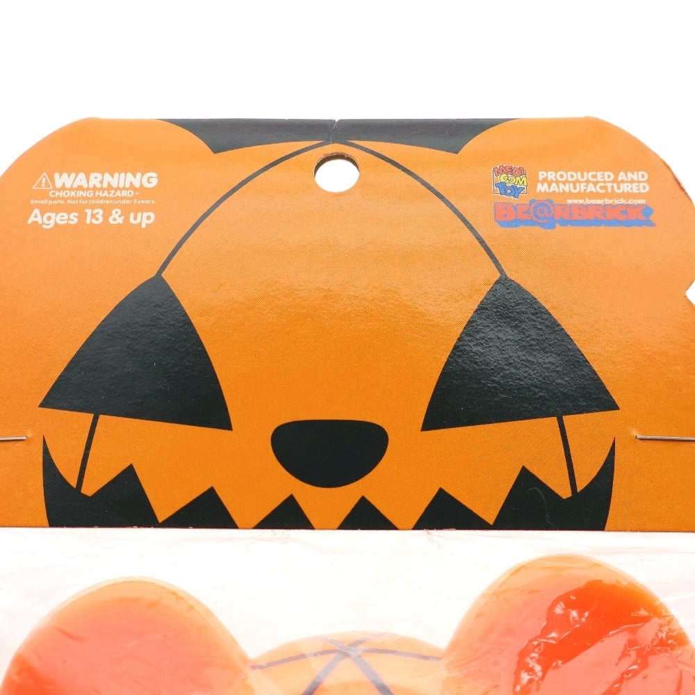 MEDICOM TOY(メディコムトイ) BE@RBRICK HALLOWEEN SOFT VINYL DOLL 400% ベアブリック スーパーフェスティバル22開催記念 ハロウィン 人形 フィギュア ソフビ オレンジ