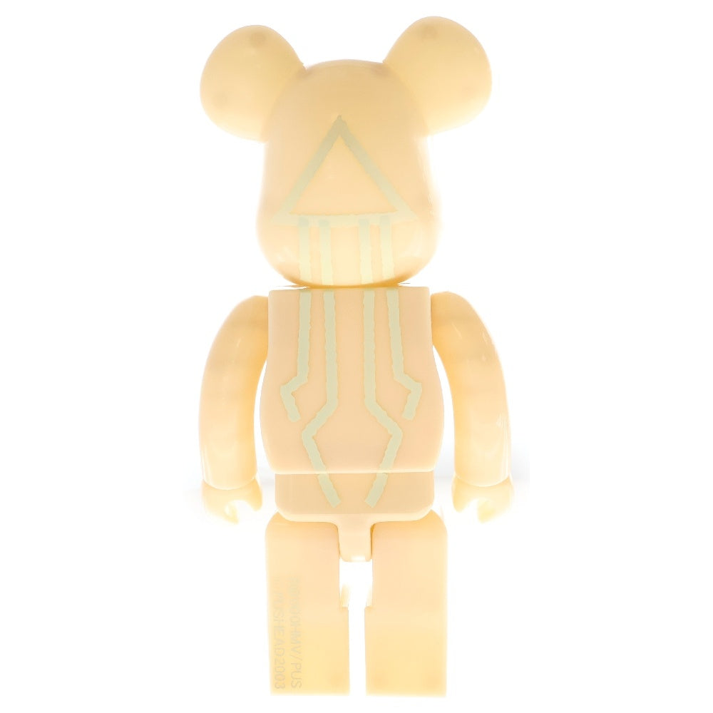 MEDICOM TOY(メディコムトイ) BE@RBRICK HMV PUSHEAD Spider Eye HMV渋谷5周年 蓄光タイプ パスヘッド ベアブリック 400% フィギュア 人形 ホワイト
