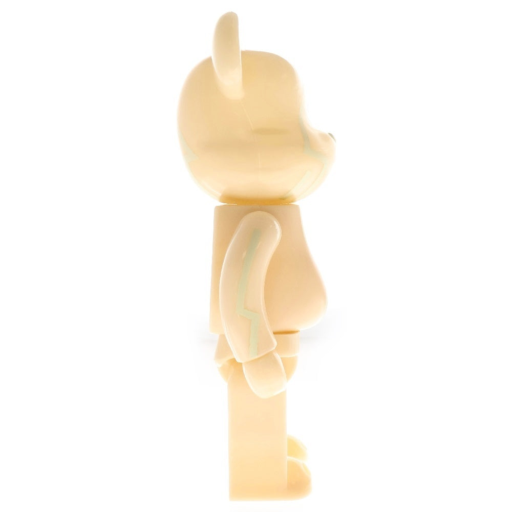 MEDICOM TOY(メディコムトイ) BE@RBRICK HMV PUSHEAD Spider Eye HMV渋谷5周年 蓄光タイプ パスヘッド ベアブリック 400% フィギュア 人形 ホワイト