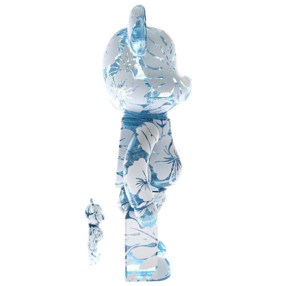 MEDICOM TOY(メディコムトイ) BE@RBRICK LEILOW HAWAII 100%&400% ベアブリック レイロー ハワイ 人形 フィギュア ブルー/ホワイト