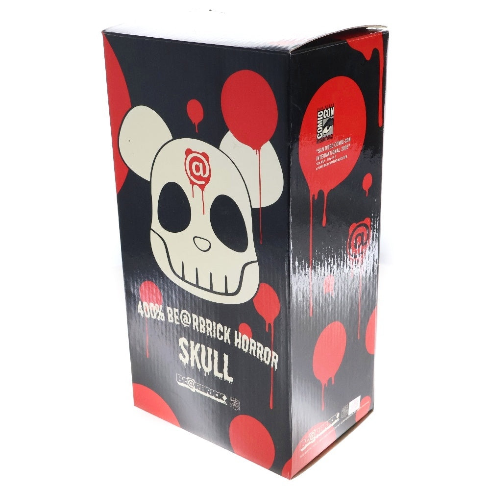 MEDICOM TOY(メディコムトイ) BE@RBRICK HORROR SKULL 400% SAN DIEGO COMIC CON'05 ベアブリック ホラー スカル コミコン フィギュア 人形 ブラック