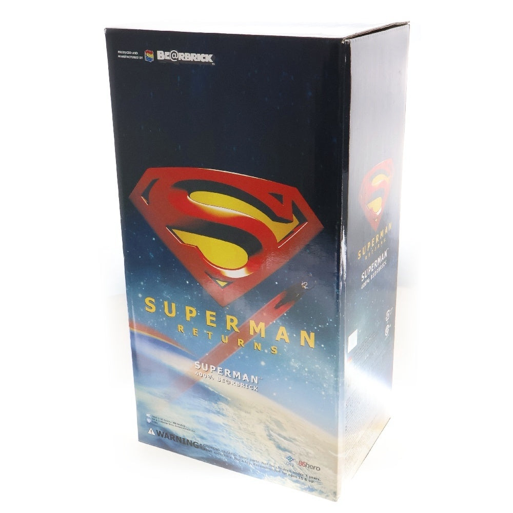MEDICOM TOY(メディコムトイ) BE@RBRICK DC COMICS SUPERMAN RETURNS 400% '06 ベアブリック DCコミックス スーパーマン リターンズ フィギュア 人形 ブルー
