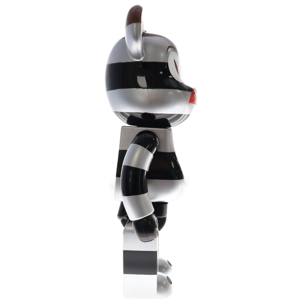MEDICOM TOY(メディコムトイ) BE@RBRICK TIM BISKUP ALPHA BEAST CALLI 400% ベアブリック アルファビースト フィギュア 人形 シルバー/ブラック