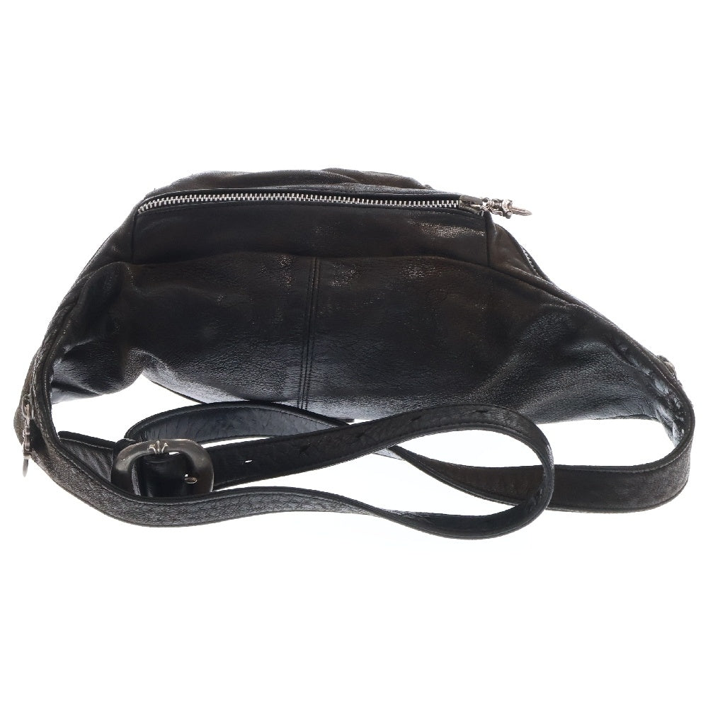 CHROME HEARTS(クロムハーツ) #1 SNAT PACK スナットパック ダガージップ ガンスリンガーベルト レザーウエストバッグ ブラック BCA378