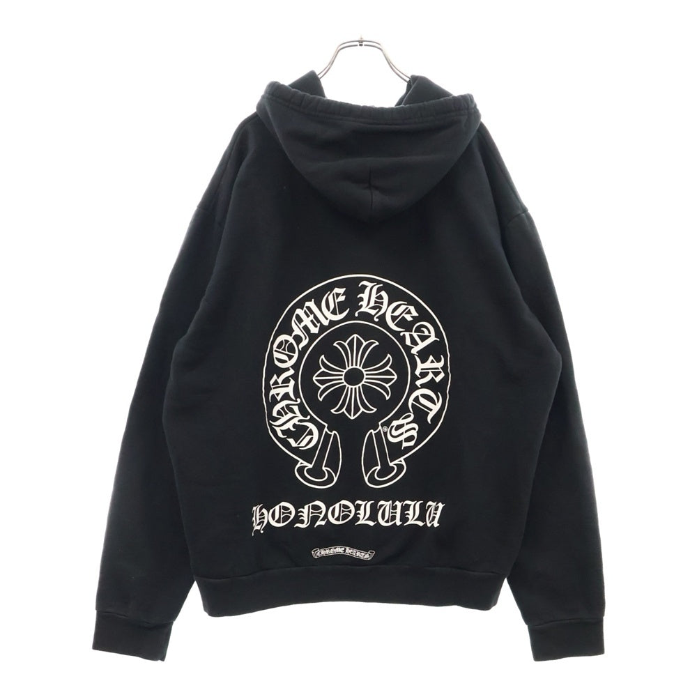 CHROME HEARTS(クロムハーツ) SWTSHRT PLVR LTD ホノルル限定ホースシュープリントプルオーバーパーカー ブラック