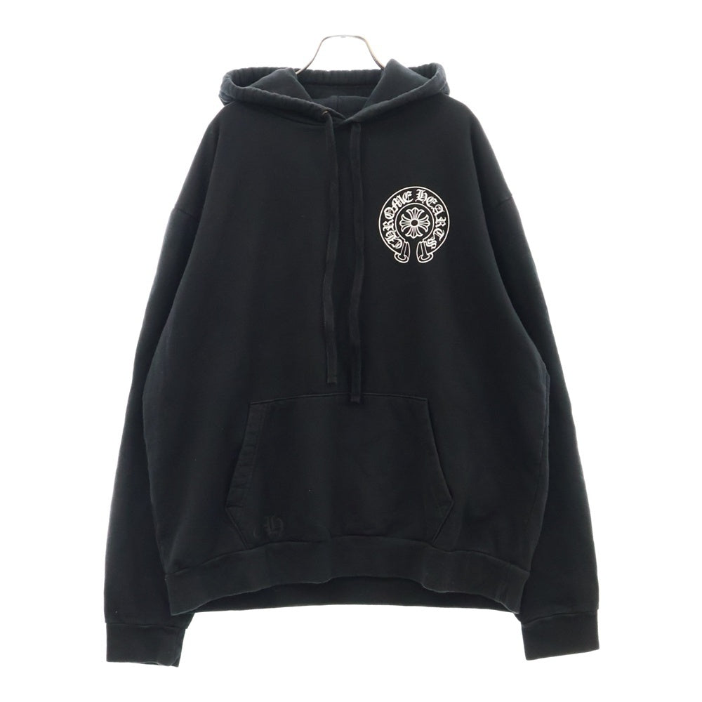 CHROME HEARTS(クロムハーツ) SWTSHRT PLVR LTD ホノルル限定ホースシュープリントプルオーバーパーカー ブラック