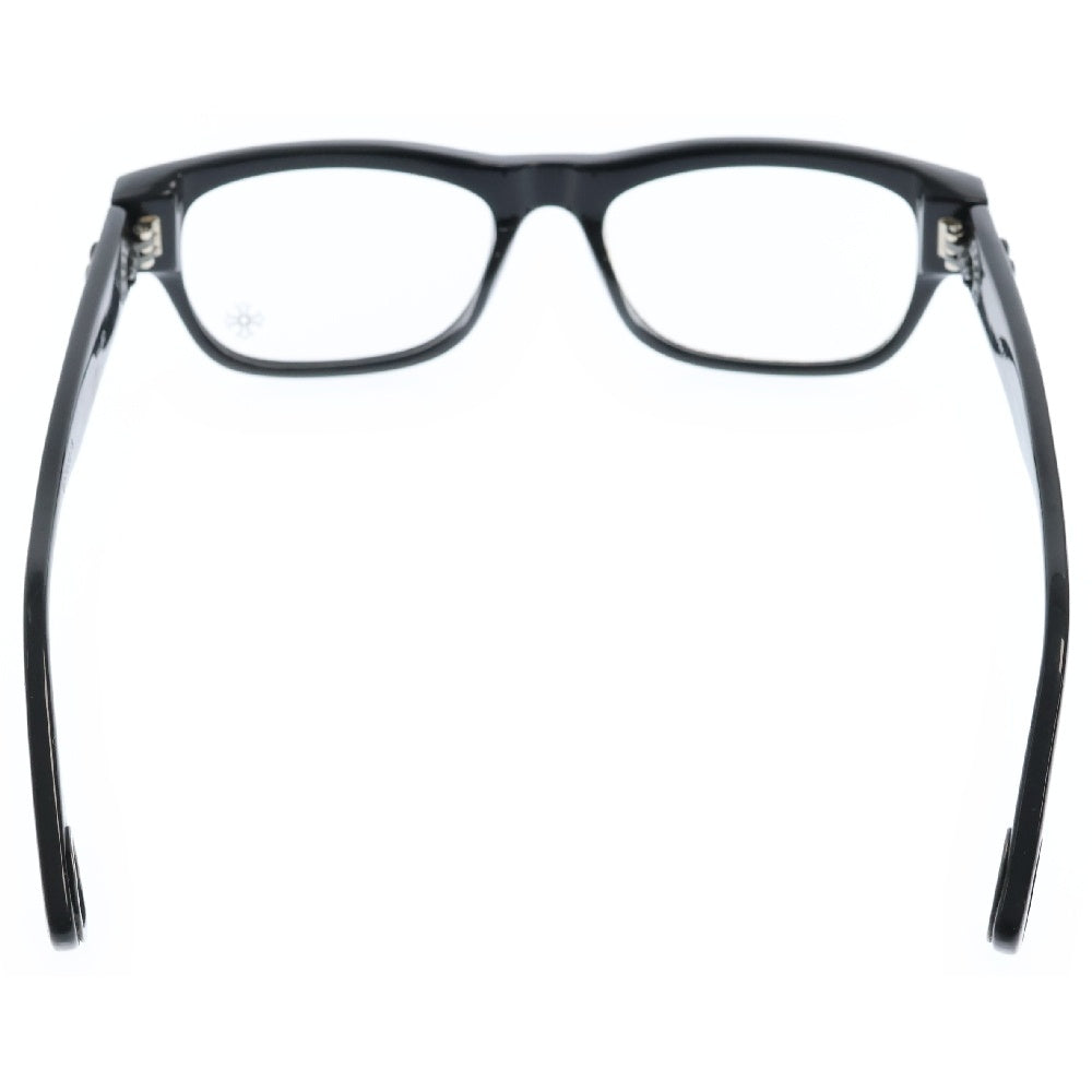 CHROME HEARTS(クロムハーツ) FILLED フィールド サイド フレアデザイン ウェリントン メガネ サングラス アイウェア ブラック/シルバー※度有り