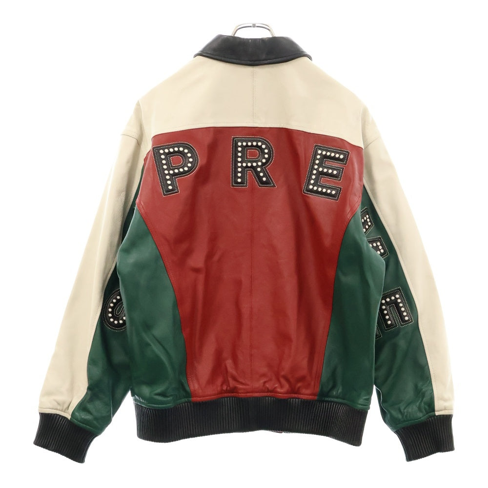 SUPREME(シュプリーム) 18SS Studded ARC Logo Leather Jacket スタッズ アーチロゴ レザージャケット ジャケット マルチカラー