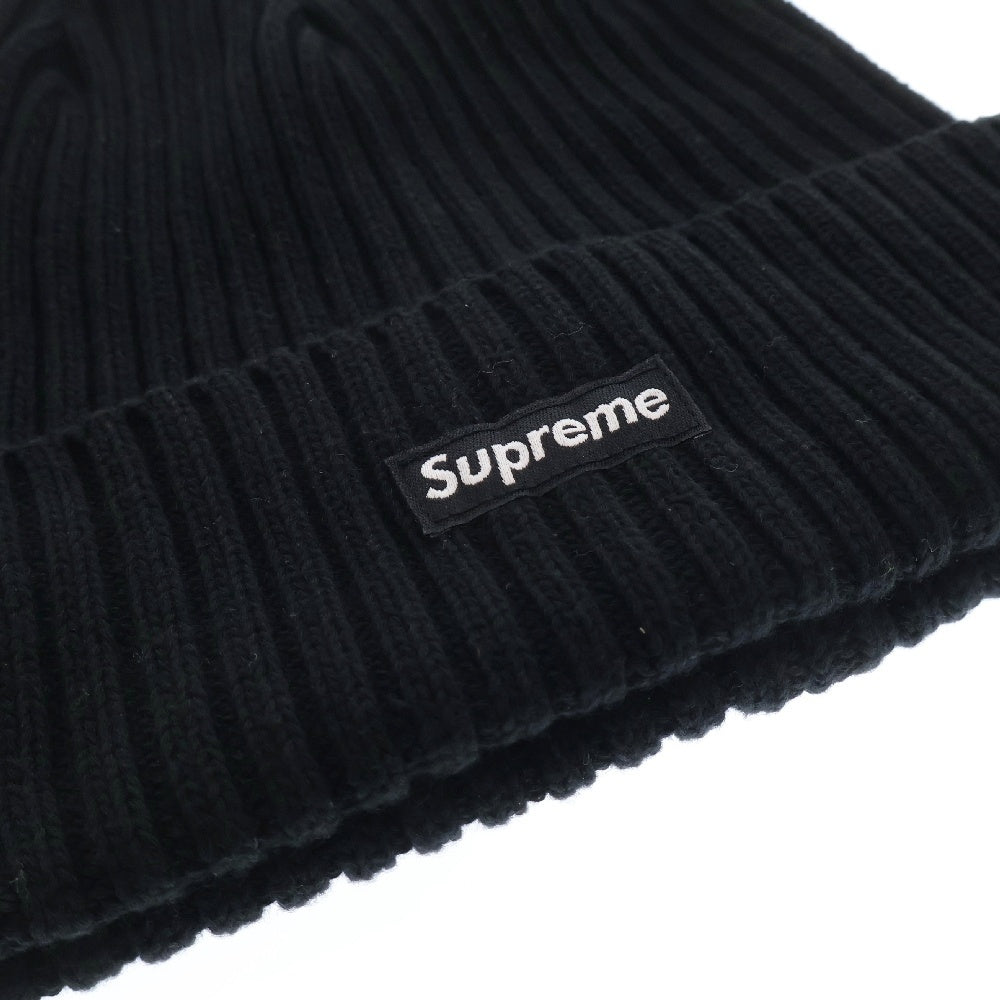 SUPREME(シュプリーム) 24SS Overdyed Beanie オーバーダイ スモール ロゴ ビーニー ニットキャップ 帽子 ブラック
