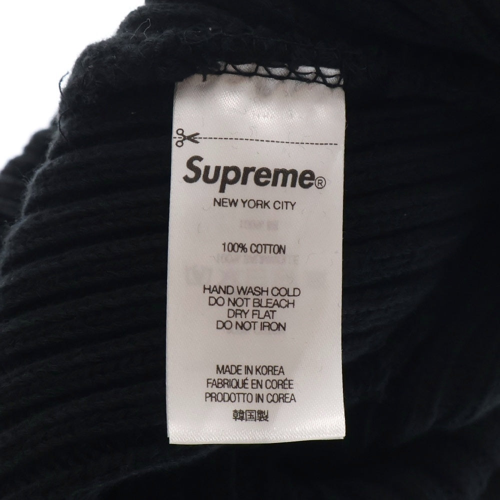 SUPREME(シュプリーム) 24SS Overdyed Beanie オーバーダイ スモール ロゴ ビーニー ニットキャップ 帽子 ブラック