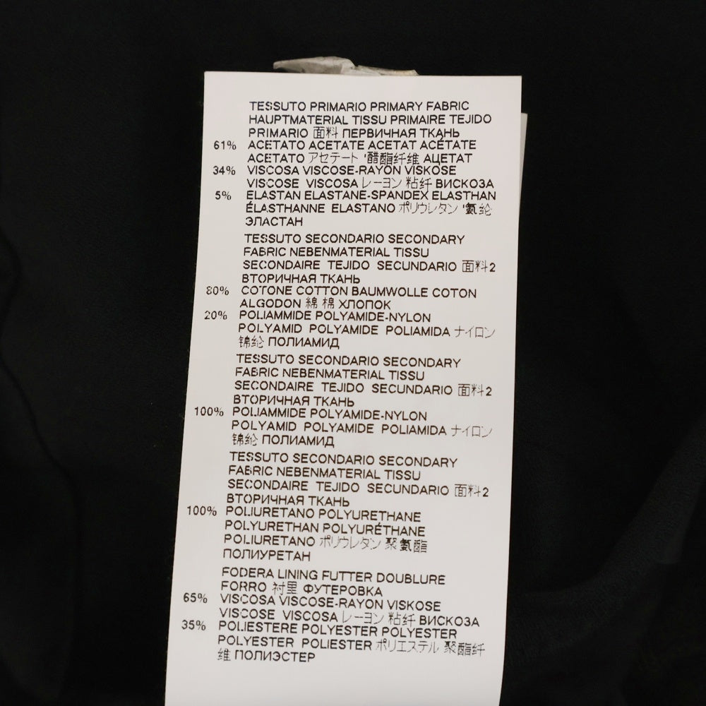 DSQUARED2(ディースクエアード) 19SS レーヨン レース切替 長袖 ワンピース ドレス ブラック レディース S75CU0916 S48975