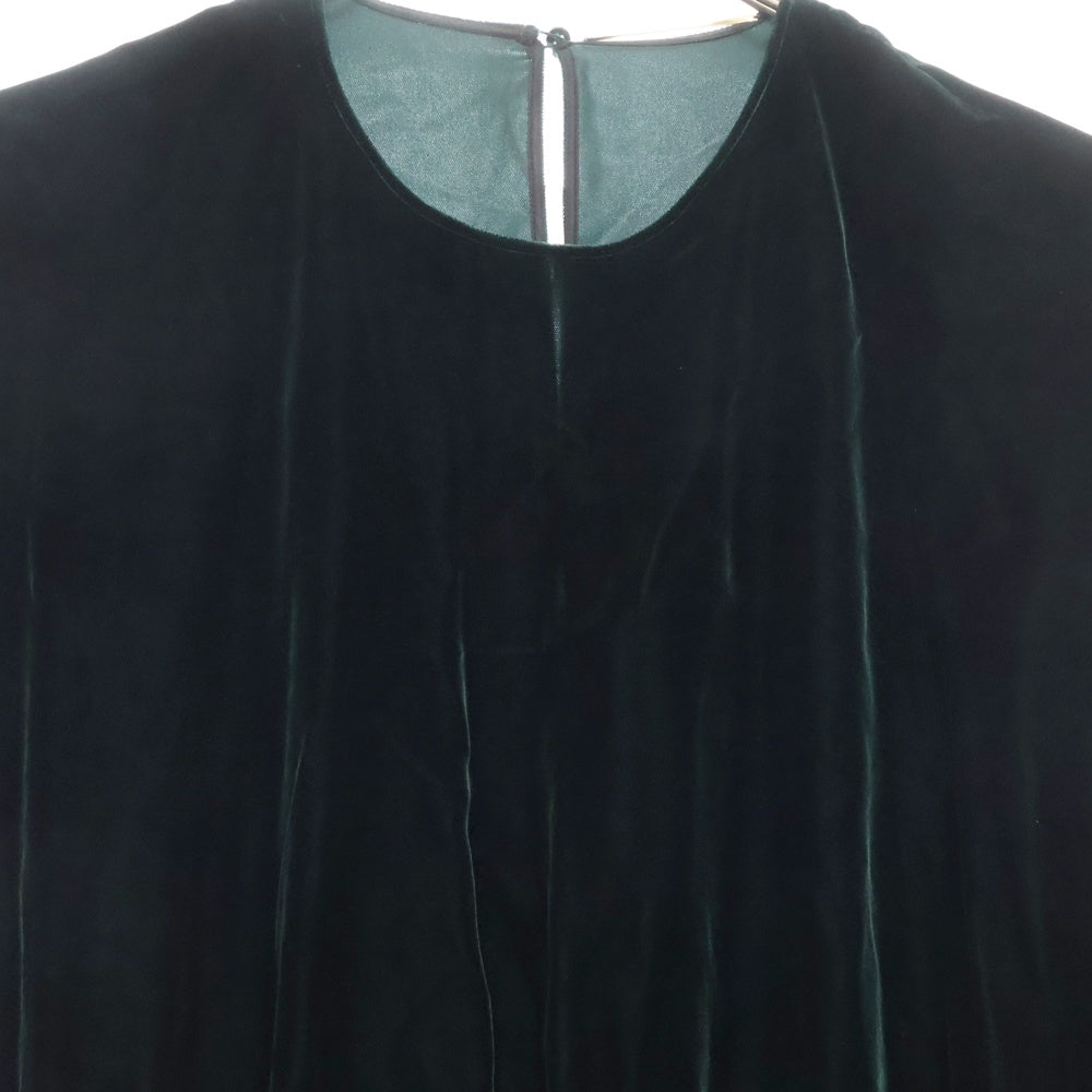 SAINT LAURENT PARIS(サンローランパリ) Velvet Evening Short Dress ベルベット ショート ドレス グリーン レディース 481621 Y525R