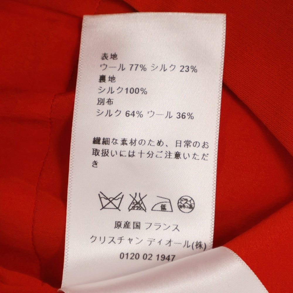 Christian Dior(クリスチャンディオール) ウール シルク ドレス ワンピース レッド レディース 6H21668A1166