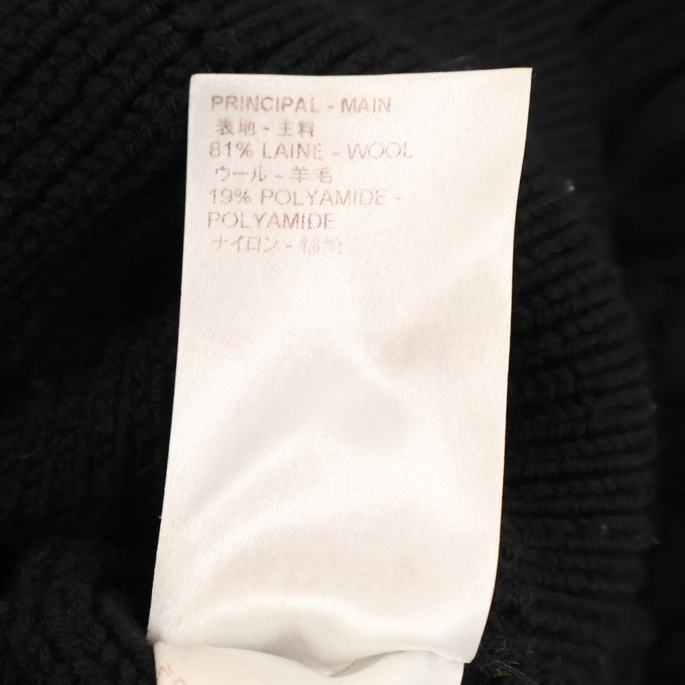 LOUIS VUITTON(ルイヴィトン) 16AW ウール ケーブルニット 半袖セーター ブラック レディース RW162A OPC FAKS12