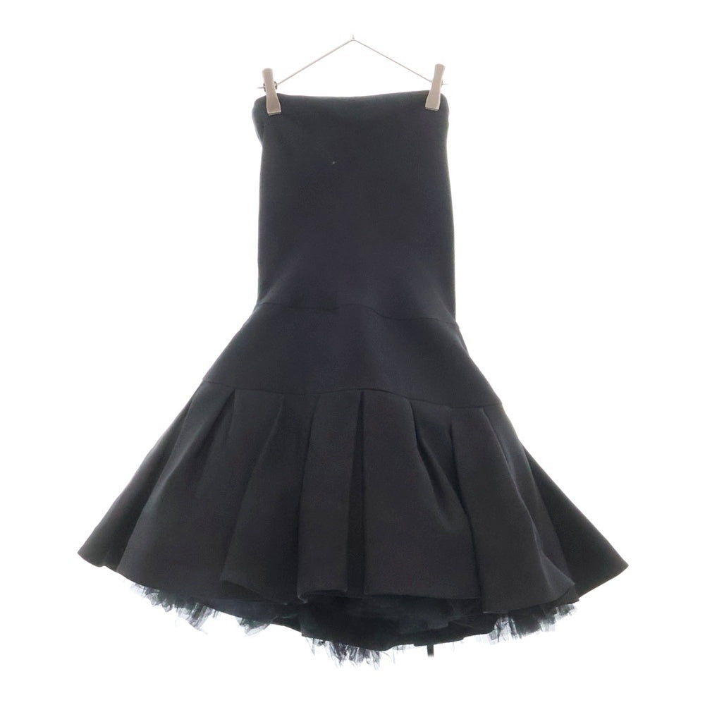 VALENTINO(ヴァレンチノ) シルク ウール チュール ドレス ブラック レディース LB0AE1G01CF
