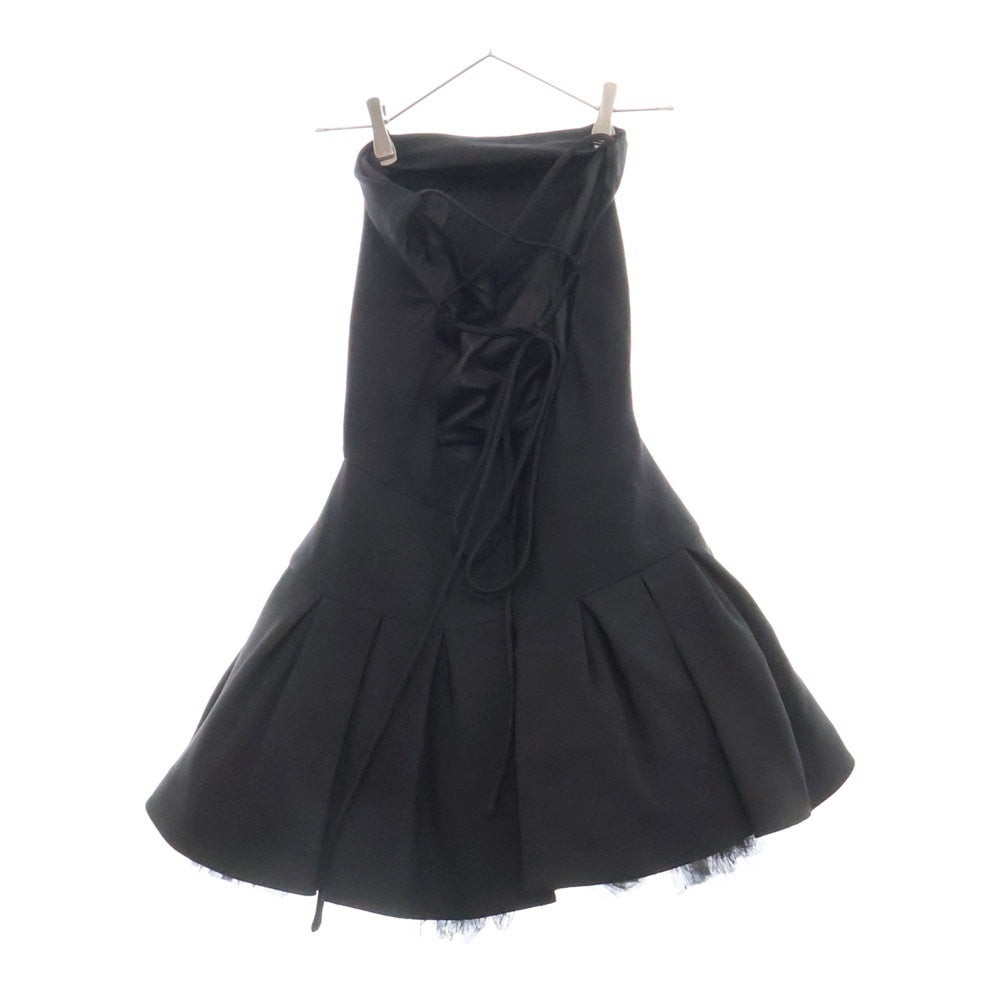 VALENTINO(ヴァレンチノ) シルク ウール チュール ドレス ブラック レディース LB0AE1G01CF