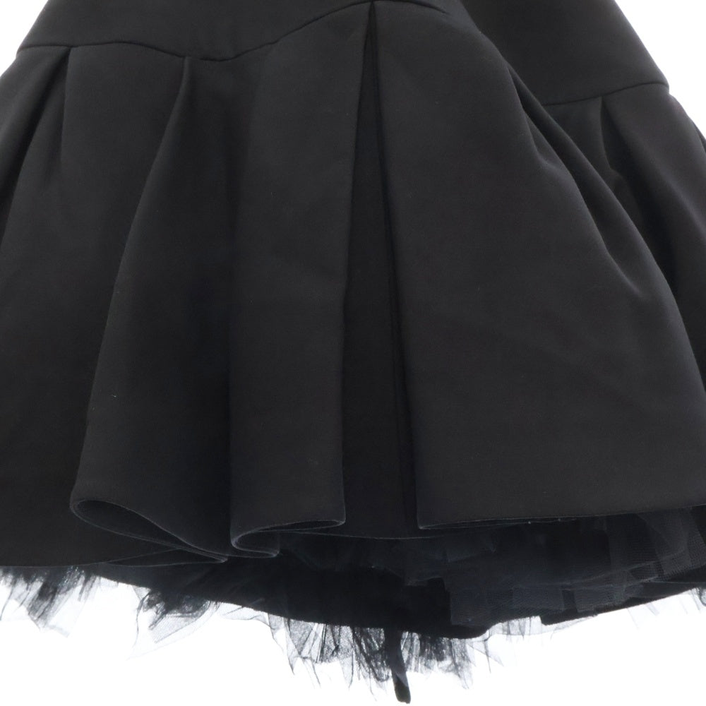 VALENTINO(ヴァレンチノ) シルク ウール チュール ドレス ブラック レディース LB0AE1G01CF