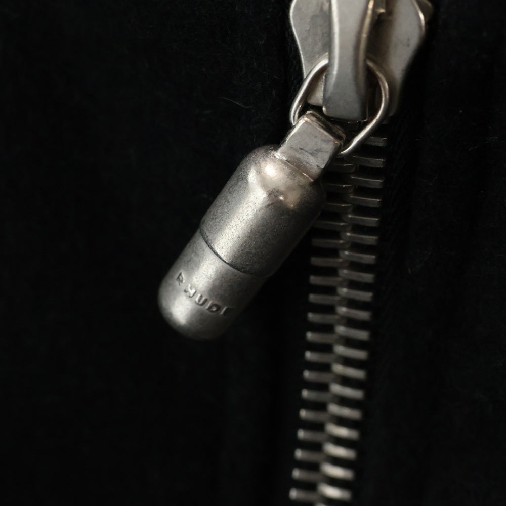 RHUDE(ルード) Boys Signature Bomber ボーイズ シグネチャー ジップアップ ボンバー ジャケットブラック/ホワイト