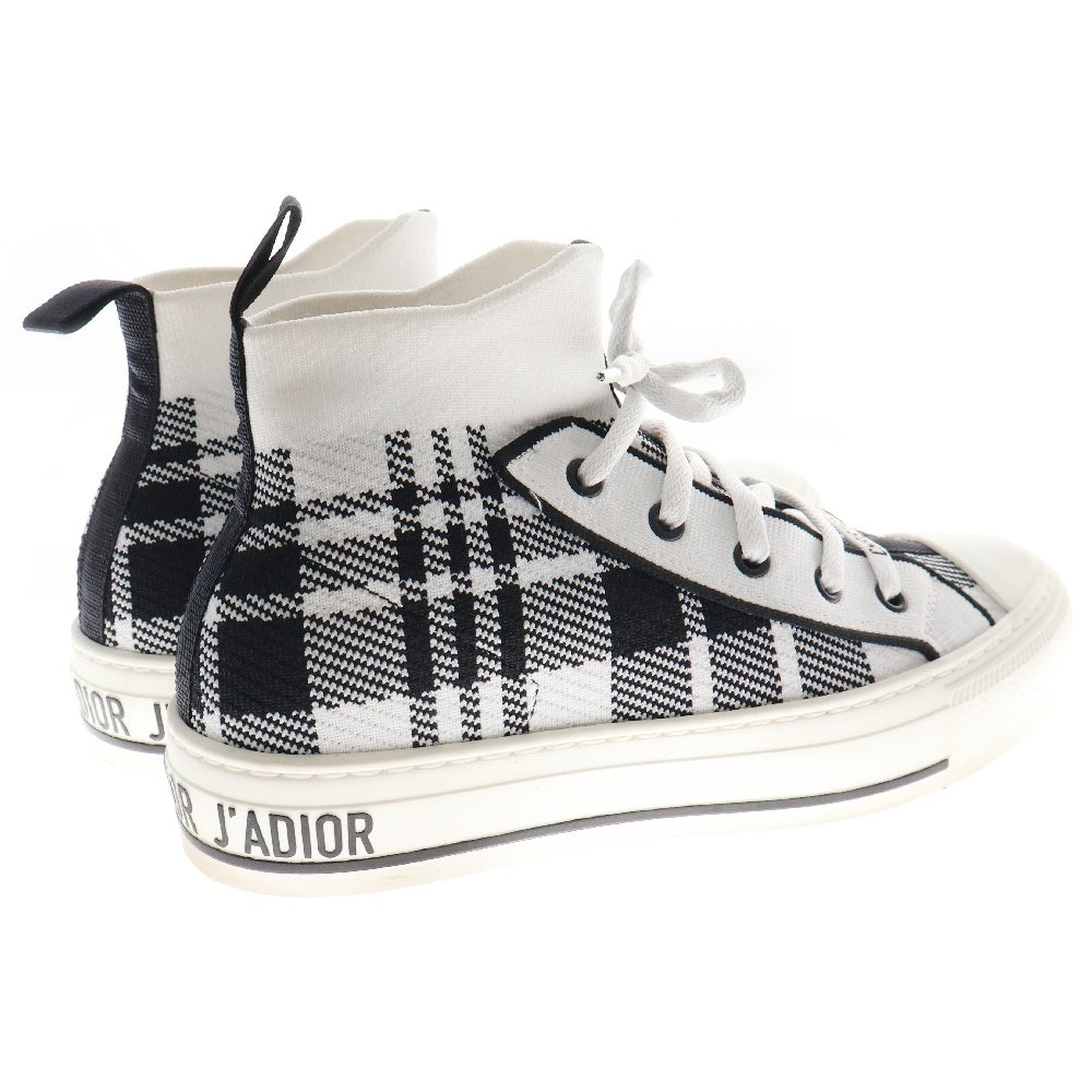 Christian Dior(クリスチャンディオール) WALK'N'DIOR ハイトップ チェック ハイカットスニーカー ブラック/ホワイト レディース KCK341TKT19W