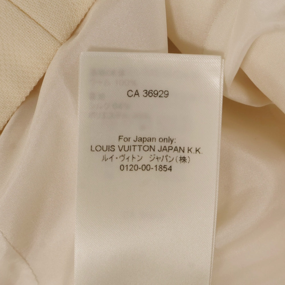 LOUIS VUITTON(ルイヴィトン) 22AW LVトロンプルイユ ラップ フロントドレス ミニワンピース アイボリー レディース RW222W UVF FNDR39