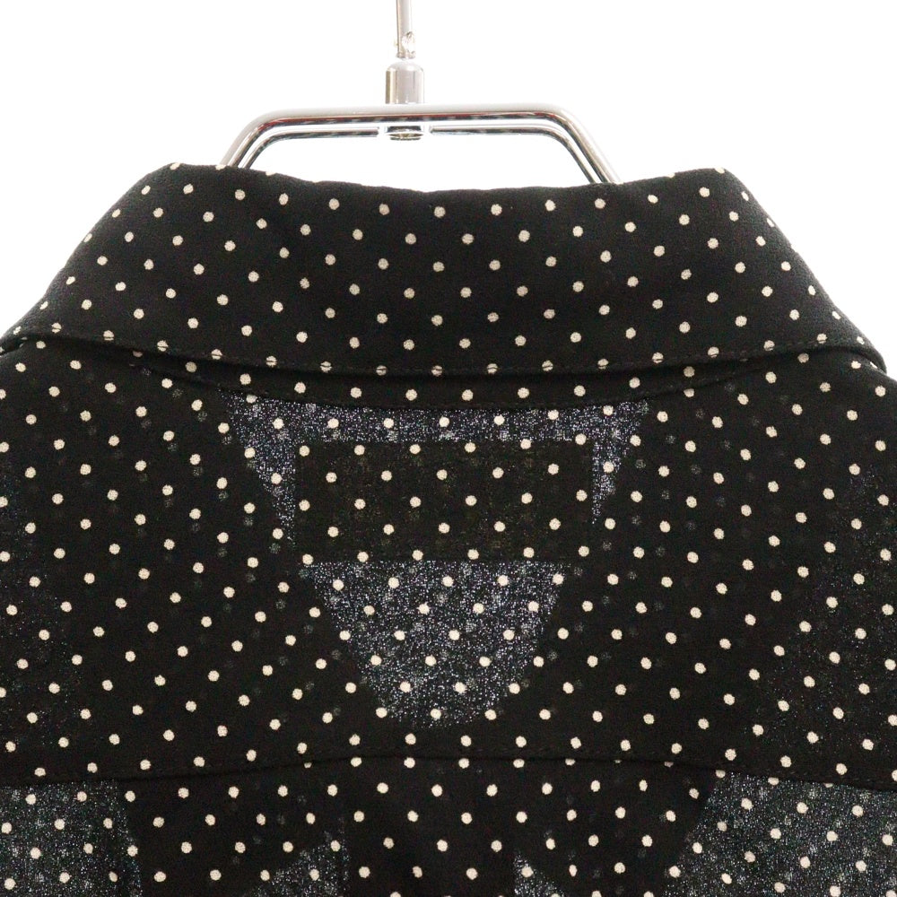 CELINE(セリーヌ) レーヨン ドット柄 ロングスリーブ ブラウス 長袖シャツ ブラック 20ZY5169D
