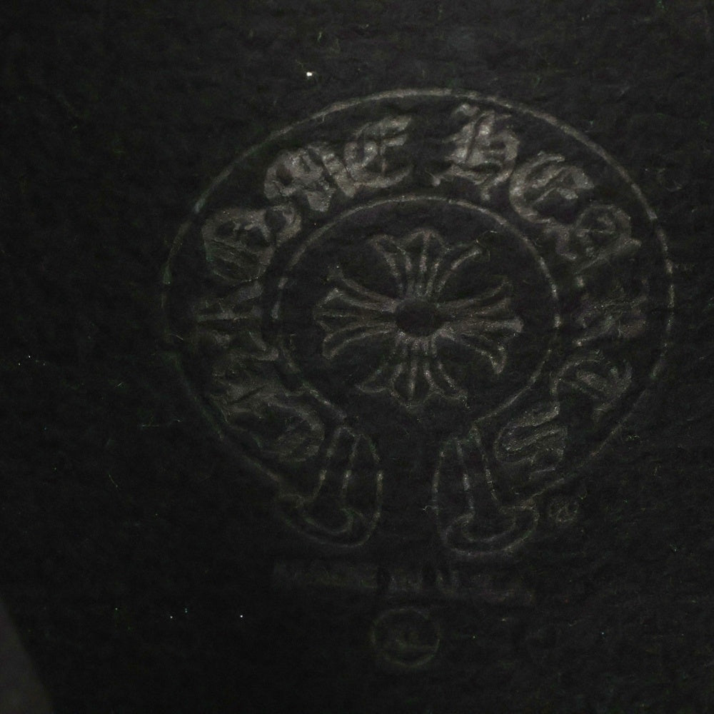 CHROME HEARTS(クロムハーツ) SWTSHRT PLVR プルオーバーパーカー 袖フローラルホースシュープリント スウェットプルオーバーパーカー ブラック/シルバー