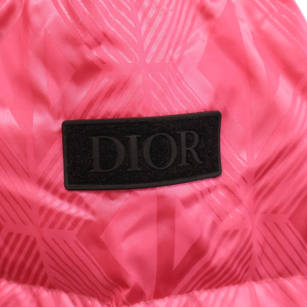 DIOR(ディオール) CD DIAMOND MIRAGE SKI CAPSULE ロゴ ダイヤモンド ミラージュ スキー カプセル ナイロン ダウン ジャケット ピンク 943C449C5711
