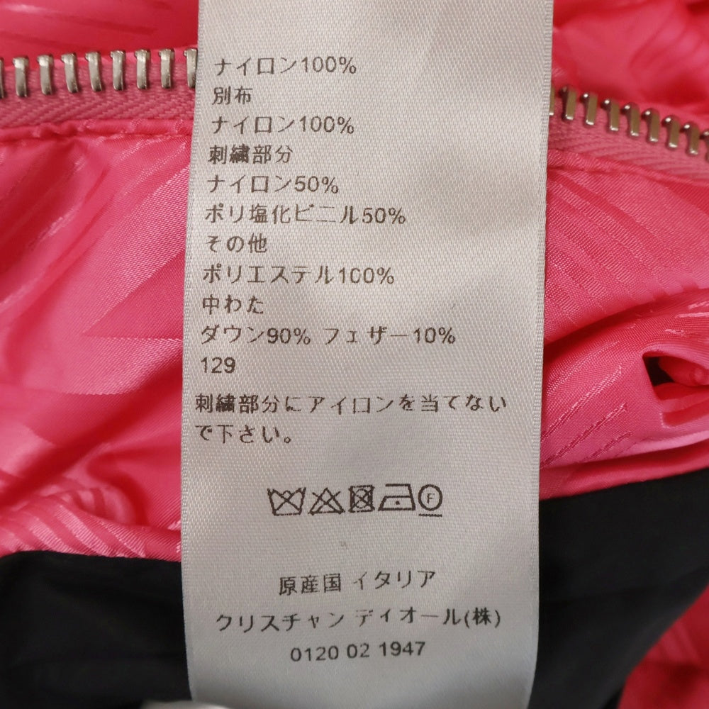 DIOR(ディオール) CD DIAMOND MIRAGE SKI CAPSULE ロゴ ダイヤモンド ミラージュ スキー カプセル ナイロン ダウン ジャケット ピンク 943C449C5711
