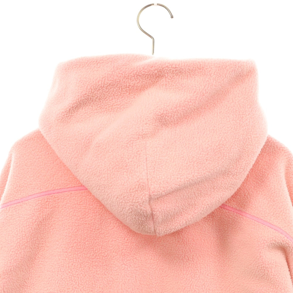 ALEXANDER WANG(アレキサンダーワン) カンガルーポケット ロゴ フリース プルオーバーパーカー ピンク レディース