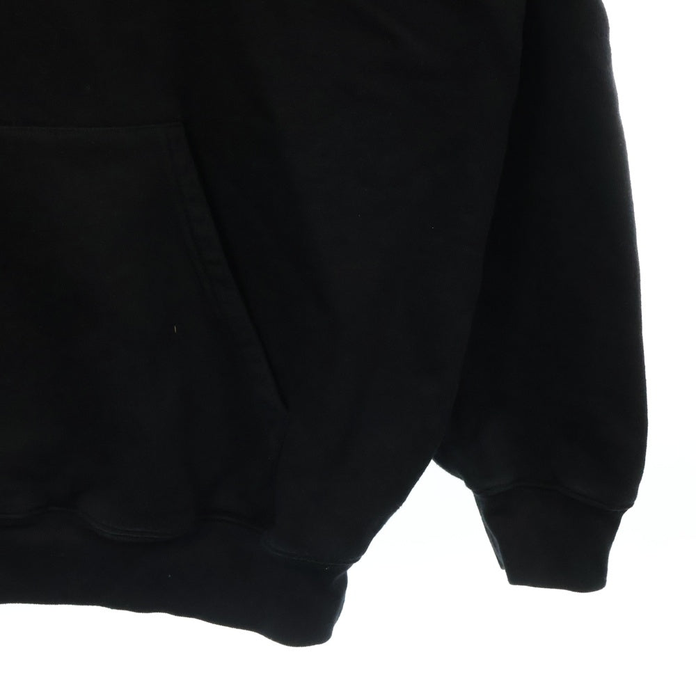 BALENCIAGA(バレンシアガ) ボックスロゴ プリント スウェット プルオーバーパーカー ブラック 570811 THV64