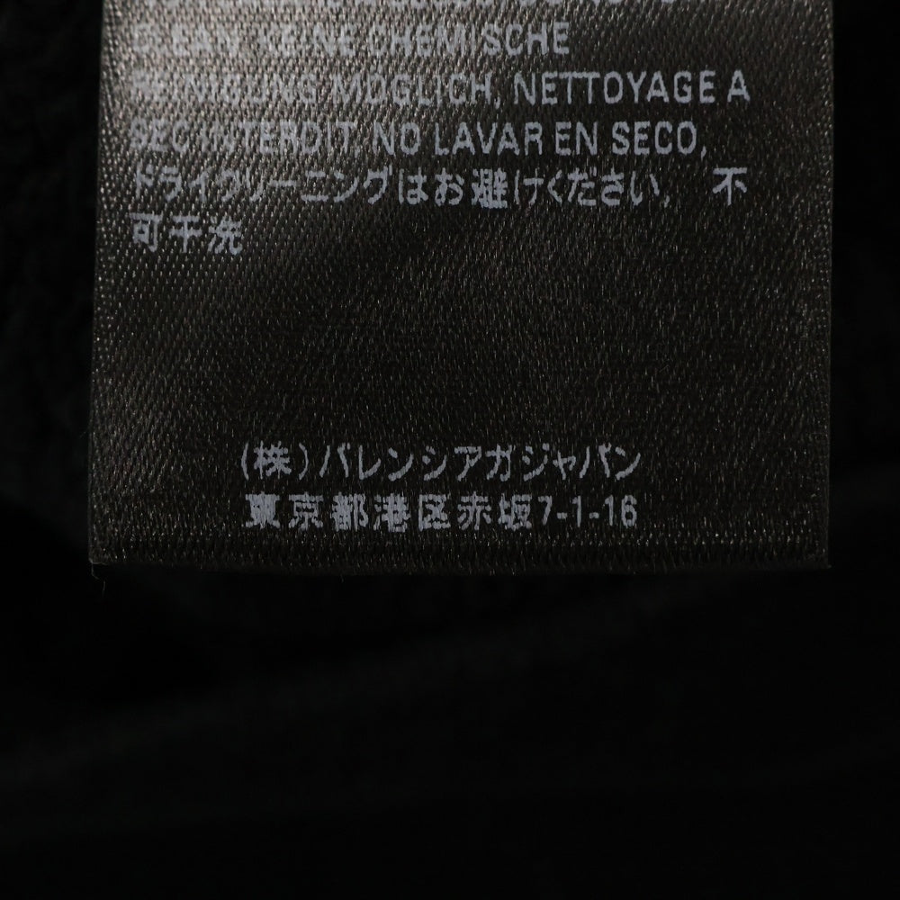 BALENCIAGA(バレンシアガ) ボックスロゴ プリント スウェット プルオーバーパーカー ブラック 570811 THV64